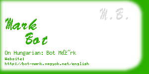 mark bot business card